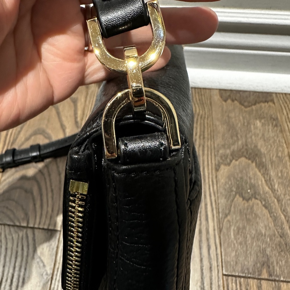 Michael Kors Black Pebbled Leather Crossbody Bag - Picture 5 of 10